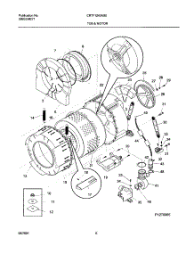 07 - Wshr Tub,Motor parts for Frigidaire Washer CRTF1240AS0 from AppliancePartsPros.com