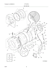 07 - Motor / Tub parts for Frigidaire Washer CTF140FS0 from AppliancePartsPros.com