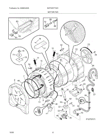 07 - Motor / Tub parts for Frigidaire Washer BAFW3577KW1 from AppliancePartsPros.com