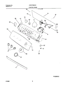 09 - Control Panel parts for Frigidaire Washer CRWS7900AS0 from AppliancePartsPros.com