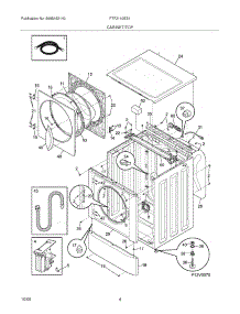 05 - Cabinet / Top parts for Frigidaire Washer FTF2140ES1 from AppliancePartsPros.com