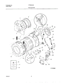 07 - Wshr Tub,Motor parts for Frigidaire Washer FTF630AS0 from AppliancePartsPros.com