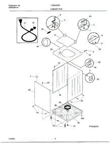 02 - Wshr Cab,Top parts for Frigidaire Washer FWS235RFT6 from AppliancePartsPros.com