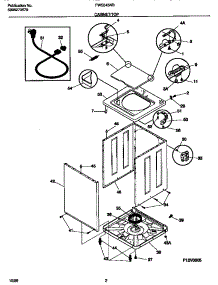 02 - Cabinet / Top parts for Frigidaire Washer FWS545NBT2 from AppliancePartsPros.com