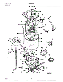 03 - Motor / Tub parts for Frigidaire Washer F21C235CS1 from AppliancePartsPros.com