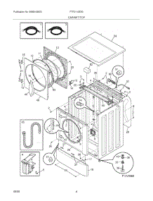 05 - Cabinet / Top parts for Frigidaire Washer FTF2140ES0 from AppliancePartsPros.com