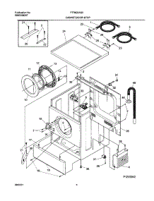 05 - Wshr Cab,Door parts for Frigidaire Washer FTR630AS0 from AppliancePartsPros.com