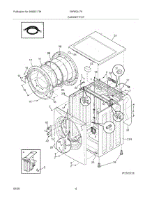 05 - Cabinet / Top parts for Frigidaire Washer FAFW3517KR0 from AppliancePartsPros.com