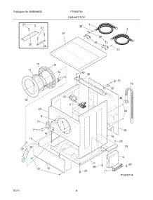 05 - Cabinet / Top parts for Frigidaire Washer FTF530FS4 from AppliancePartsPros.com