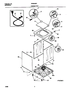 02 - Cabinet / Top parts for Frigidaire Washer FWS223RFS0 from AppliancePartsPros.com