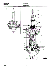 04 - Transmission parts for Frigidaire Washer FWS235RBS2 from AppliancePartsPros.com