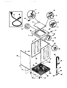02 - Cabinet / Top parts for Frigidaire Washer FWS545NBT0 from AppliancePartsPros.com