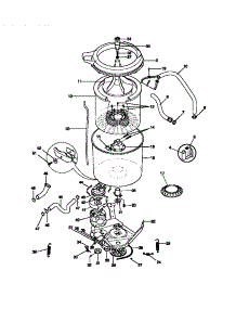 03 - Motor / Tub parts for Frigidaire Washer FWS545NBT0 from AppliancePartsPros.com