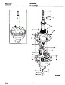 04 - P12m0008 Transmission parts for Frigidaire Washer FWS845GFS2 from AppliancePartsPros.com