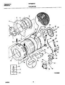 04 - P12t0050 Wshr Tub,Motor parts for Frigidaire Washer FWT645RHS1 from AppliancePartsPros.com