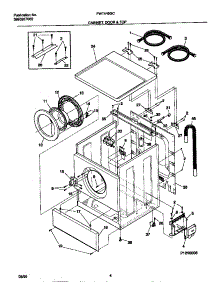 03 - Cabinet / Door / Top parts for Frigidaire Washer FWT445GCS0 from AppliancePartsPros.com