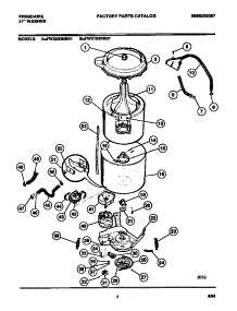 03 - Tubs, Hoses, Motor parts for Frigidaire Washer FWX233NBS1 from AppliancePartsPros.com