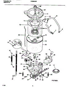 03 - Motor / Tub parts for Frigidaire Washer FWS845GFT0 from AppliancePartsPros.com