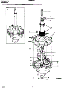 04 - Transmission parts for Frigidaire Washer FWS845GFT0 from AppliancePartsPros.com