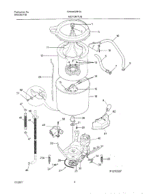 05 - Wshr Mtr,Hose parts for Frigidaire Washer FWX445RFS5 from AppliancePartsPros.com