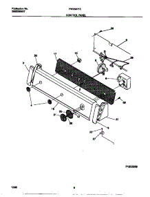05 - Control Panel parts for Frigidaire Washer FWX6971EW0 from AppliancePartsPros.com