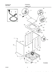 03 - Wshr Cab,Top parts for Frigidaire Washer FWX833AS0 from AppliancePartsPros.com