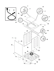 Wshr Cab,Top parts for Frigidaire Washer GLWS1233AS1 from AppliancePartsPros.com