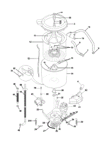 Wshr Mtr,Hose parts for Frigidaire Washer GLWS1233AS1 from AppliancePartsPros.com