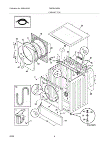 05 - Cabinet / Top parts for Frigidaire Washer FWFB9100ES0 from AppliancePartsPros.com