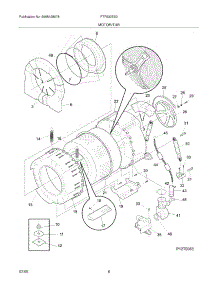 07 - Motor / Tub parts for Frigidaire Washer FTF530ES0 from AppliancePartsPros.com