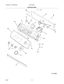 09 - Control / Panel parts for Frigidaire Washer FWS1339AC1 from AppliancePartsPros.com