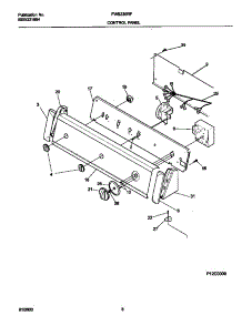 05 - P12c0050 Control Panel parts for Frigidaire Washer FWS235RFT5 from AppliancePartsPros.com