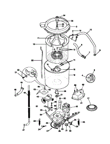03 - Motor / Tub parts for Frigidaire Washer FWS545NBT1 from AppliancePartsPros.com