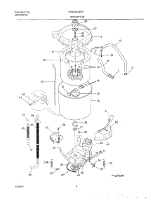 05 - Wshr Mtr,Hose parts for Frigidaire Washer FWS446GHS1 from AppliancePartsPros.com