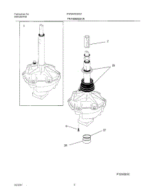 07 - Transmission parts for Frigidaire Washer FWS446GHS1 from AppliancePartsPros.com