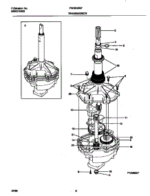 04 - Transmission parts for Frigidaire Washer FWS645GFT1 from AppliancePartsPros.com