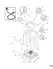 03 - Wshr Cab,Top parts for Frigidaire Washer FWS6969HW1 from AppliancePartsPros.com