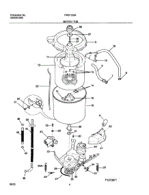 05 - Motor / Tub parts for Frigidaire Washer FWS1339AC0 from AppliancePartsPros.com