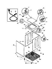 02 - Cabinet / Top parts for Frigidaire Washer FWS645RBS1 from AppliancePartsPros.com
