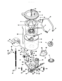 03 - Motor / Tub parts for Frigidaire Washer FWS645RBS1 from AppliancePartsPros.com