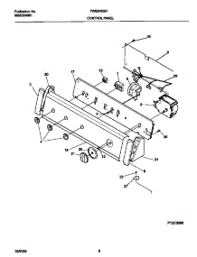 05 - P12c0086 Control Panel parts for Frigidaire Washer FWS645GHT0 from AppliancePartsPros.com