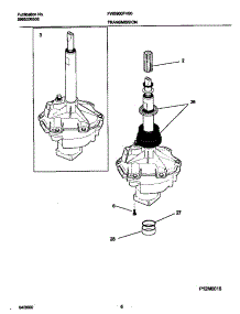 04 - P12m0010 Transmission parts for Frigidaire Washer FWS900FHS0 from AppliancePartsPros.com