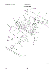 09 - Control / Panel parts for Frigidaire Washer FWSB5700DS0 from AppliancePartsPros.com