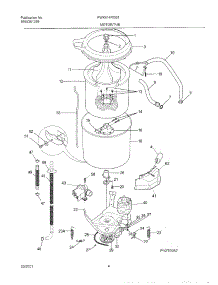 05 - Wshr Mtr,Hose parts for Frigidaire Washer FWX414RGS1 from AppliancePartsPros.com