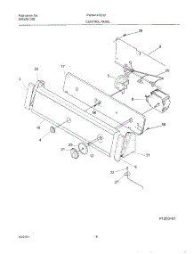 09 - Control Panel parts for Frigidaire Washer FWX414RGS1 from AppliancePartsPros.com
