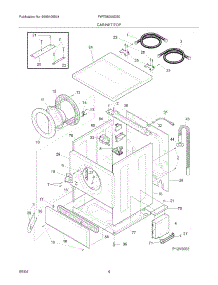 05 - Cabiner / Top parts for Frigidaire Washer FWTB8200DS0 from AppliancePartsPros.com
