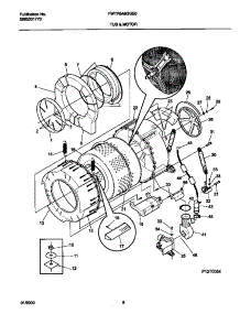 04 - Tub And Motor parts for Frigidaire Washer FWTR549GG from AppliancePartsPros.com