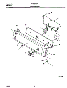 05 - P12c0050 Control Panel parts for Frigidaire Washer FWX223LBS7 from AppliancePartsPros.com