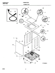 03 - Cabinet / Top parts for Frigidaire Washer FWS6973EW1 from AppliancePartsPros.com