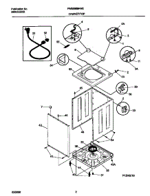 02 - P12v0019 Wshr Cab,Top parts for Frigidaire Washer FWS6969HW0 from AppliancePartsPros.com